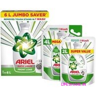 ariel liquid detergent front load