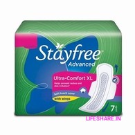 Stayfree Advanced XL Sanitary Pads with Wings