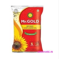 Mr. Gold Refined Sunflower Oil - Pouch 1lr